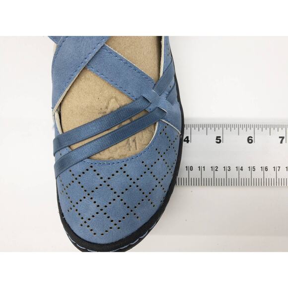 JBU by Jambu Denim Blue Mary Jane Round Toe Nicole Vegan Sandals 6.5 Women's - Picture 12 of 12